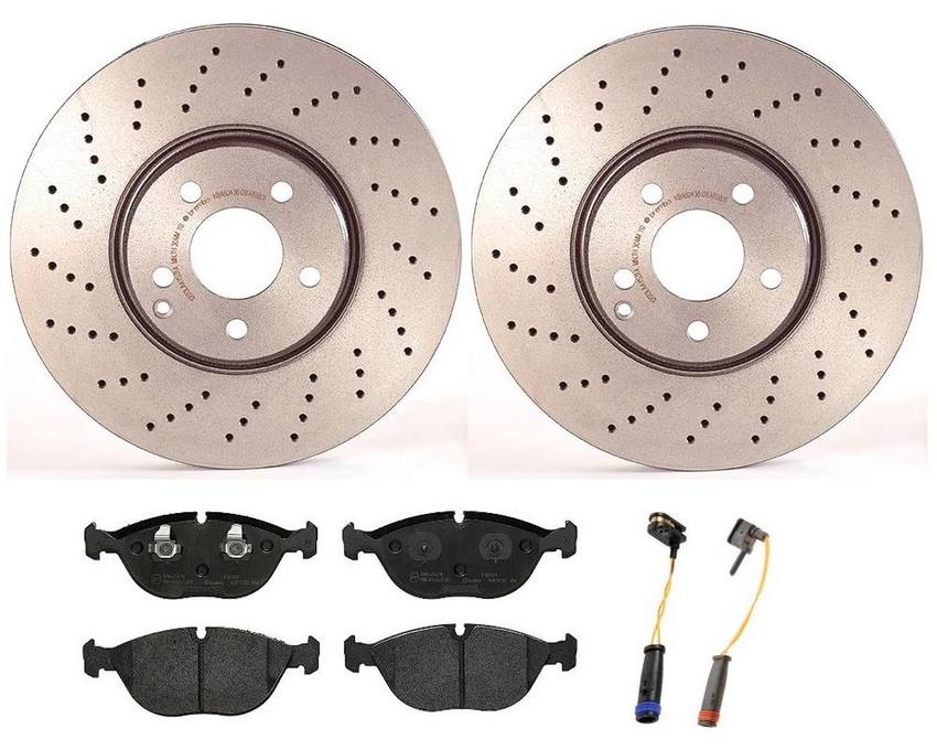 Mercedes Brakes Kit - Brembo Pads and Rotors Front (330mm) (Low-Met) 220421181264 - Brembo 1527052KIT